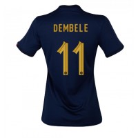 Frankrike Ousmane Dembele #11 Fotballklær Hjemmedrakt Dame VM 2022 Kortermet